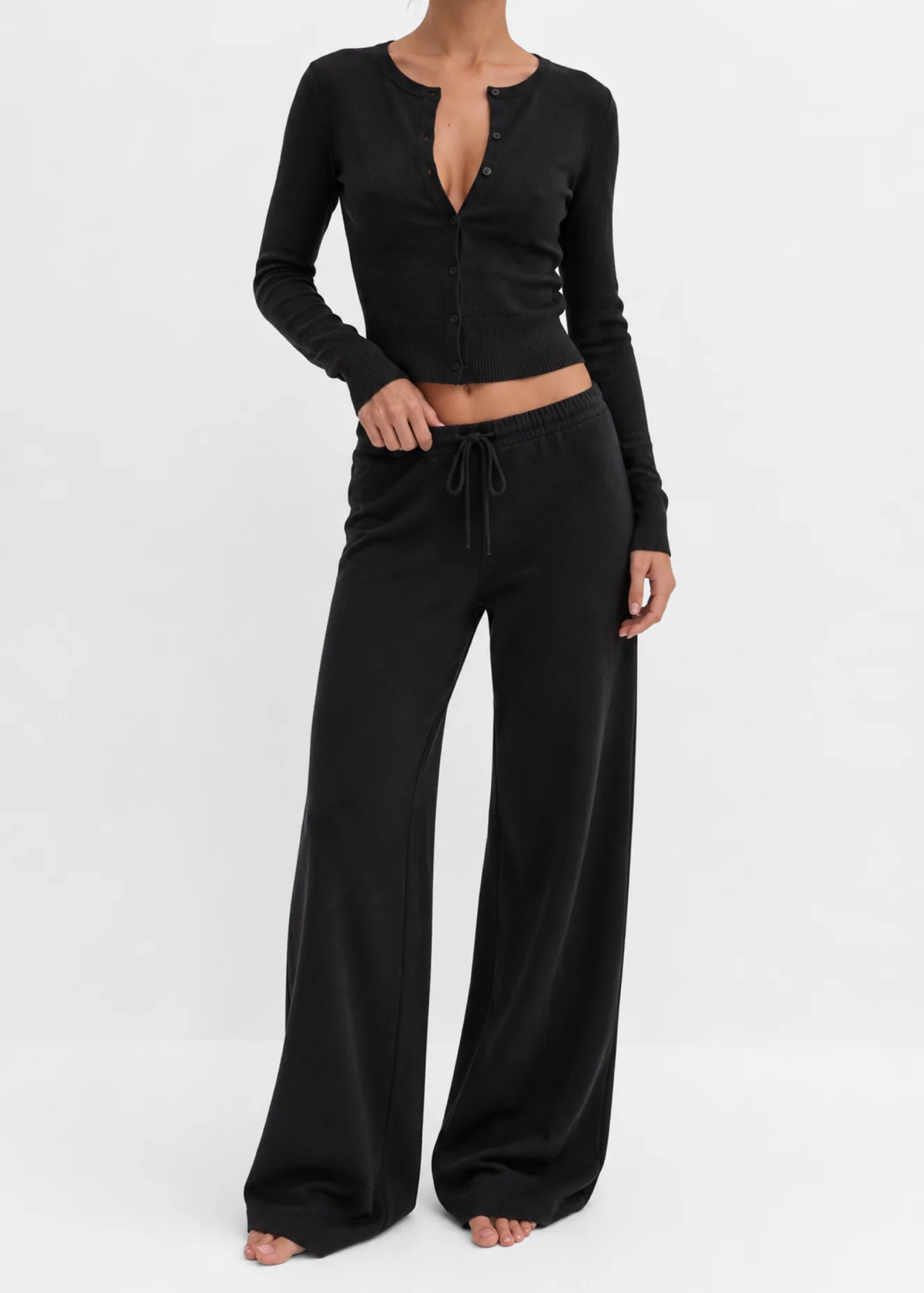 Soft knitted pants tall